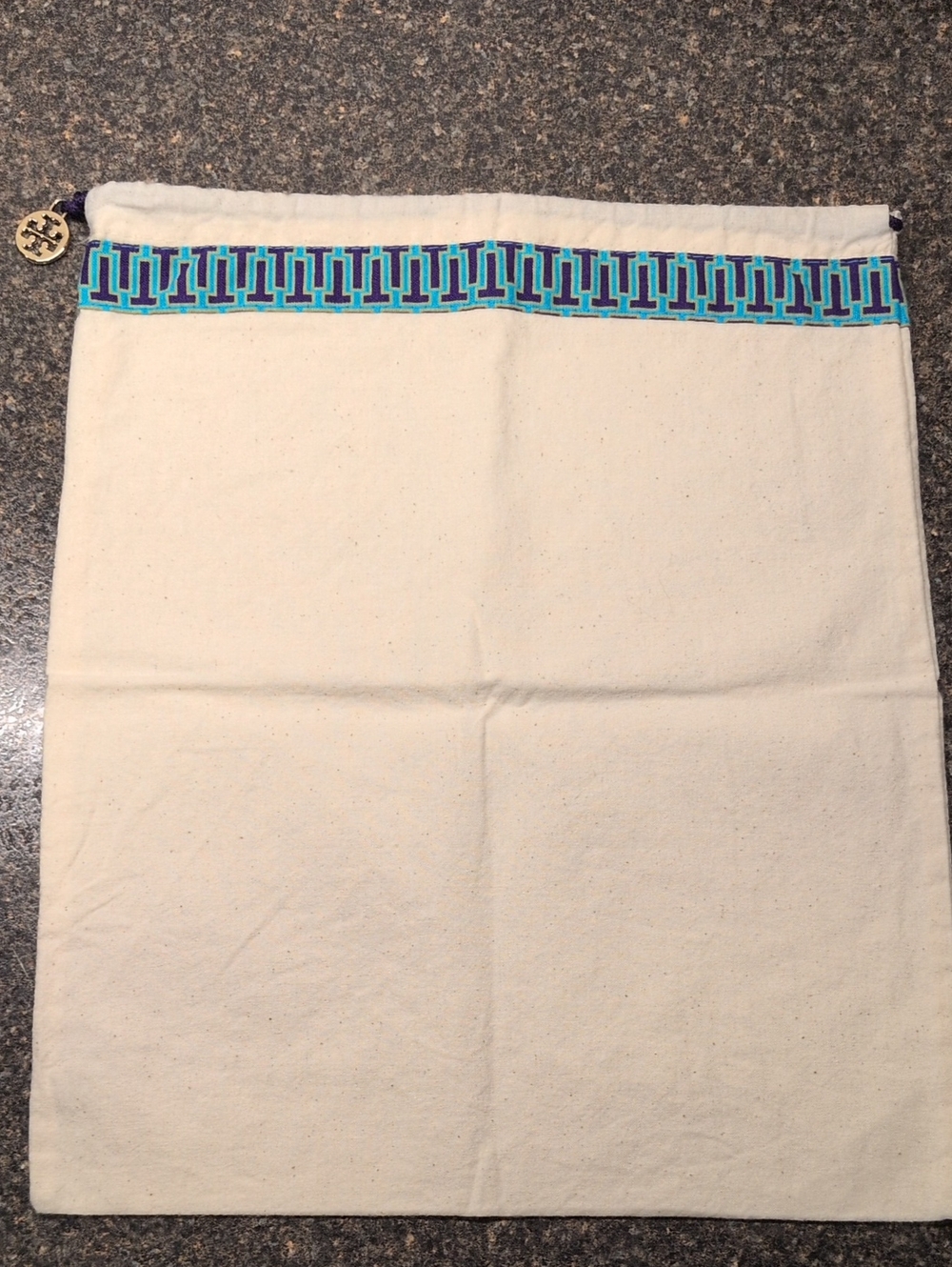 NEW! Tory Burch 12x14 Drawstring Dust Bag / Cover Large